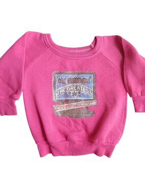 True Vintage Girls 3T 1980's Pink Toddler Sweatshirt "My Grandmas The Greatest"
